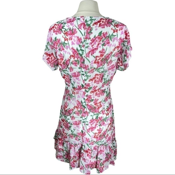 Lulu’s Floral Flutter Boho Chic Cottagecore Dress - Picture 3 of 5